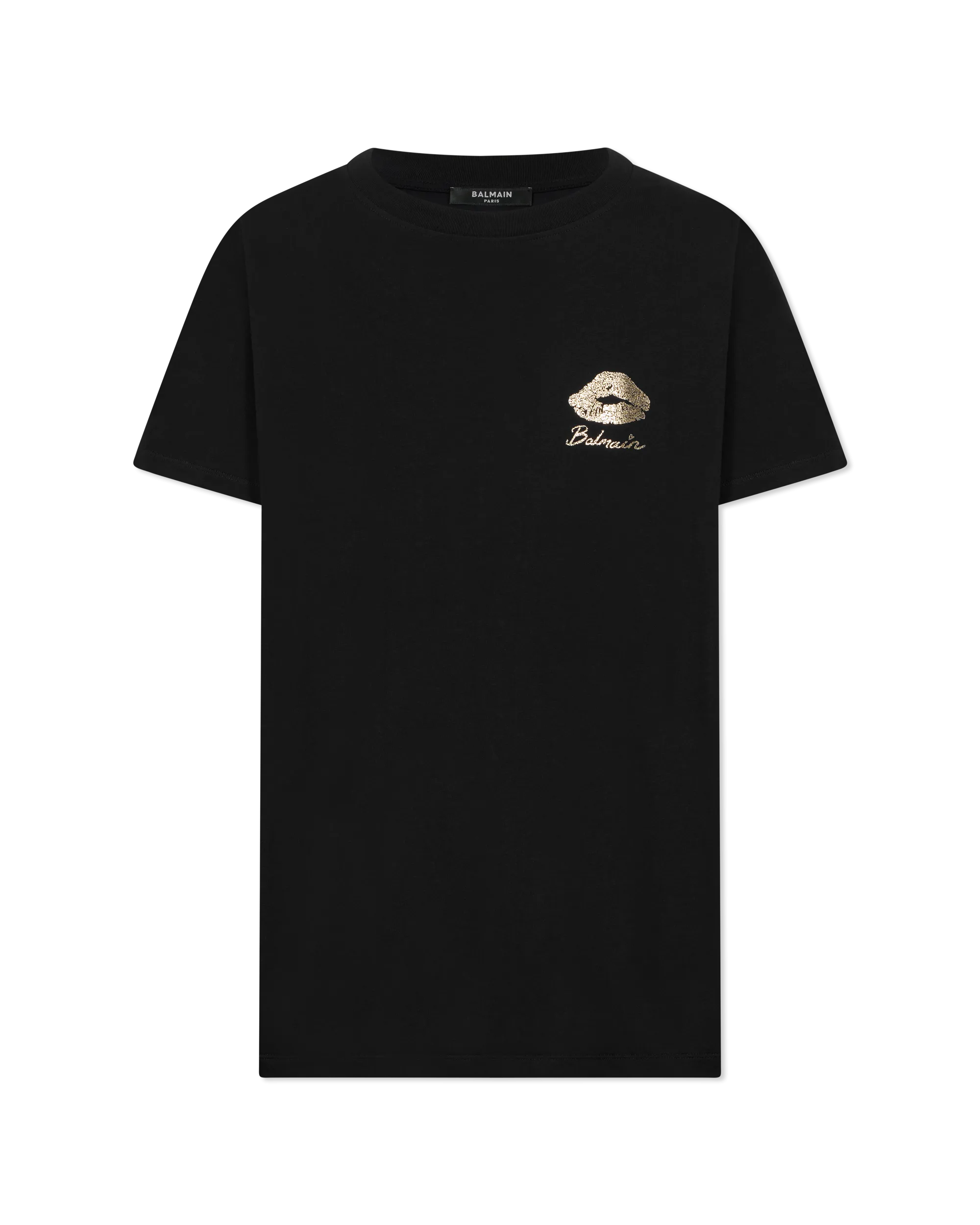 Balmain Gold Kiss Printed T-Shirt