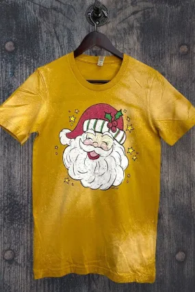 BC BL HAPPY SANTA - MUSTARD BLEACHED