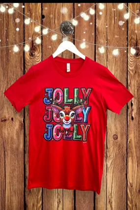 BC DTF JOLLY DEER - RED