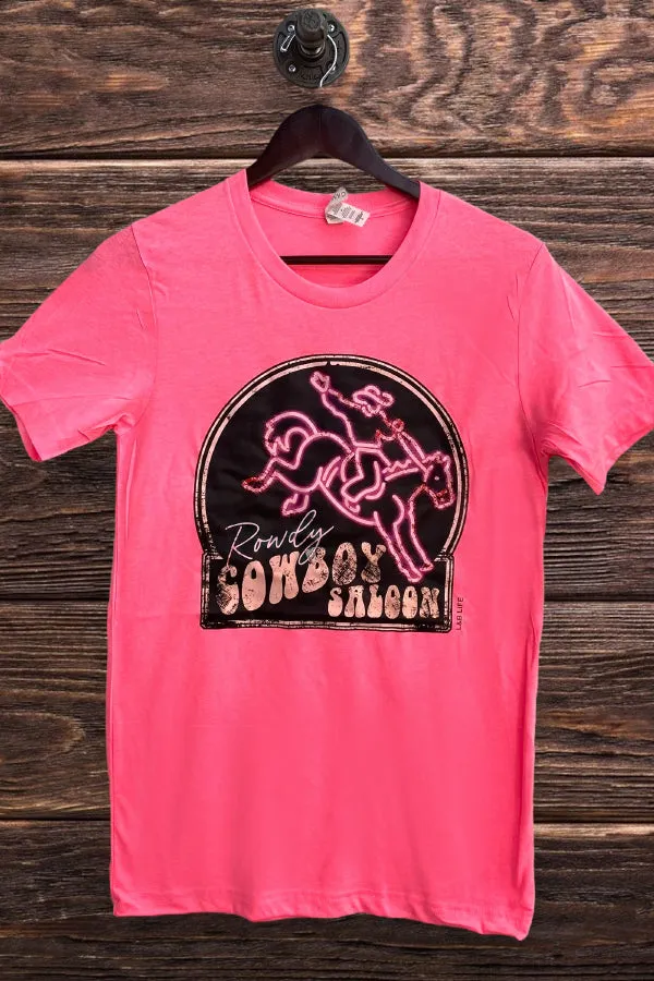 BC DTF ROWDY COWBOY SALON - NEON PINK