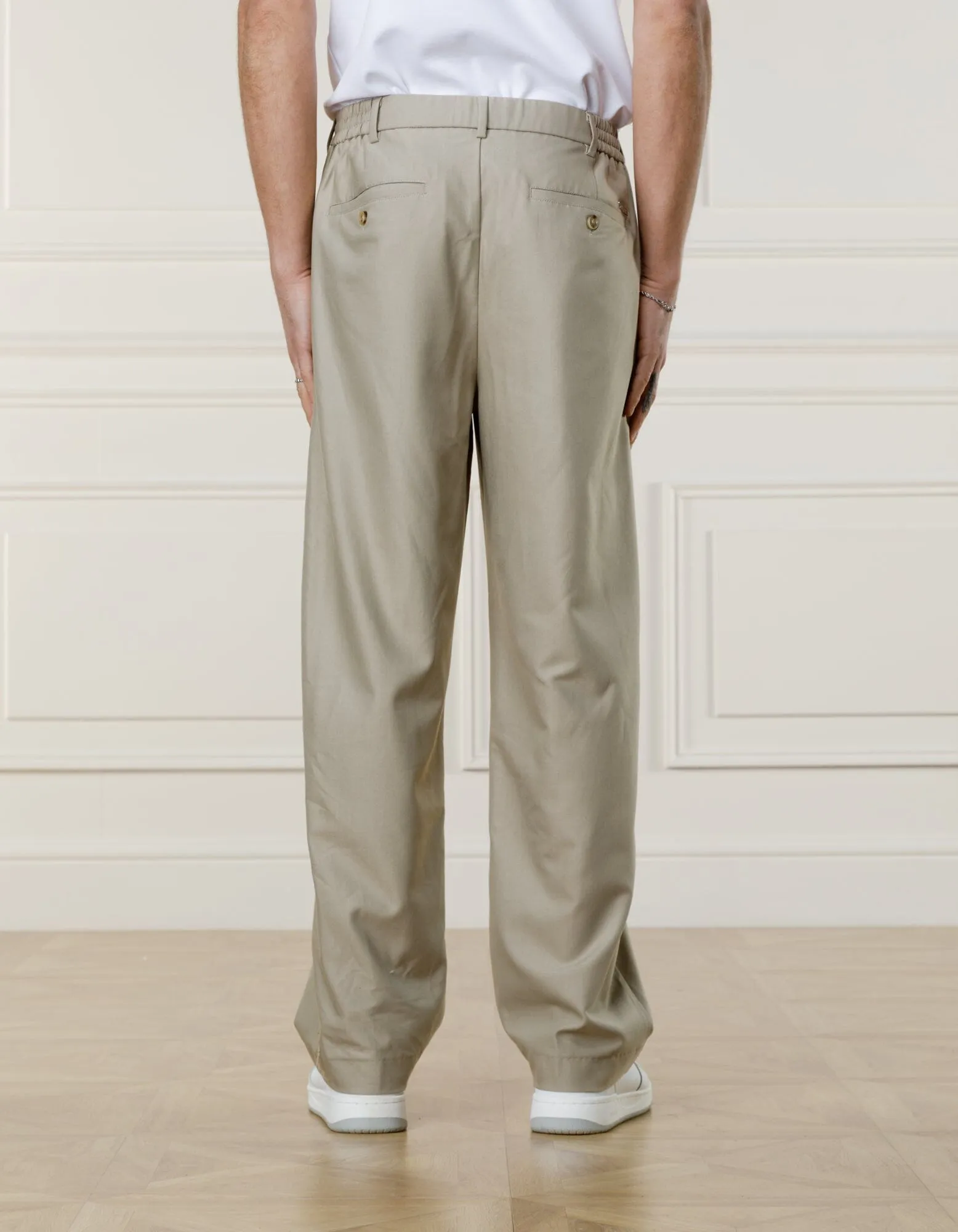 Beige Relaxed Fit Trouser