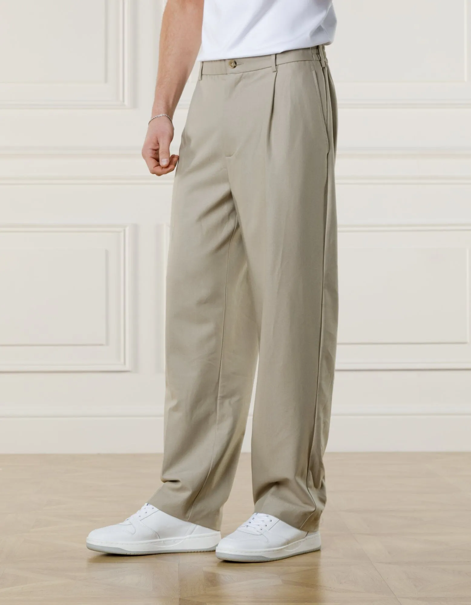 Beige Relaxed Fit Trouser