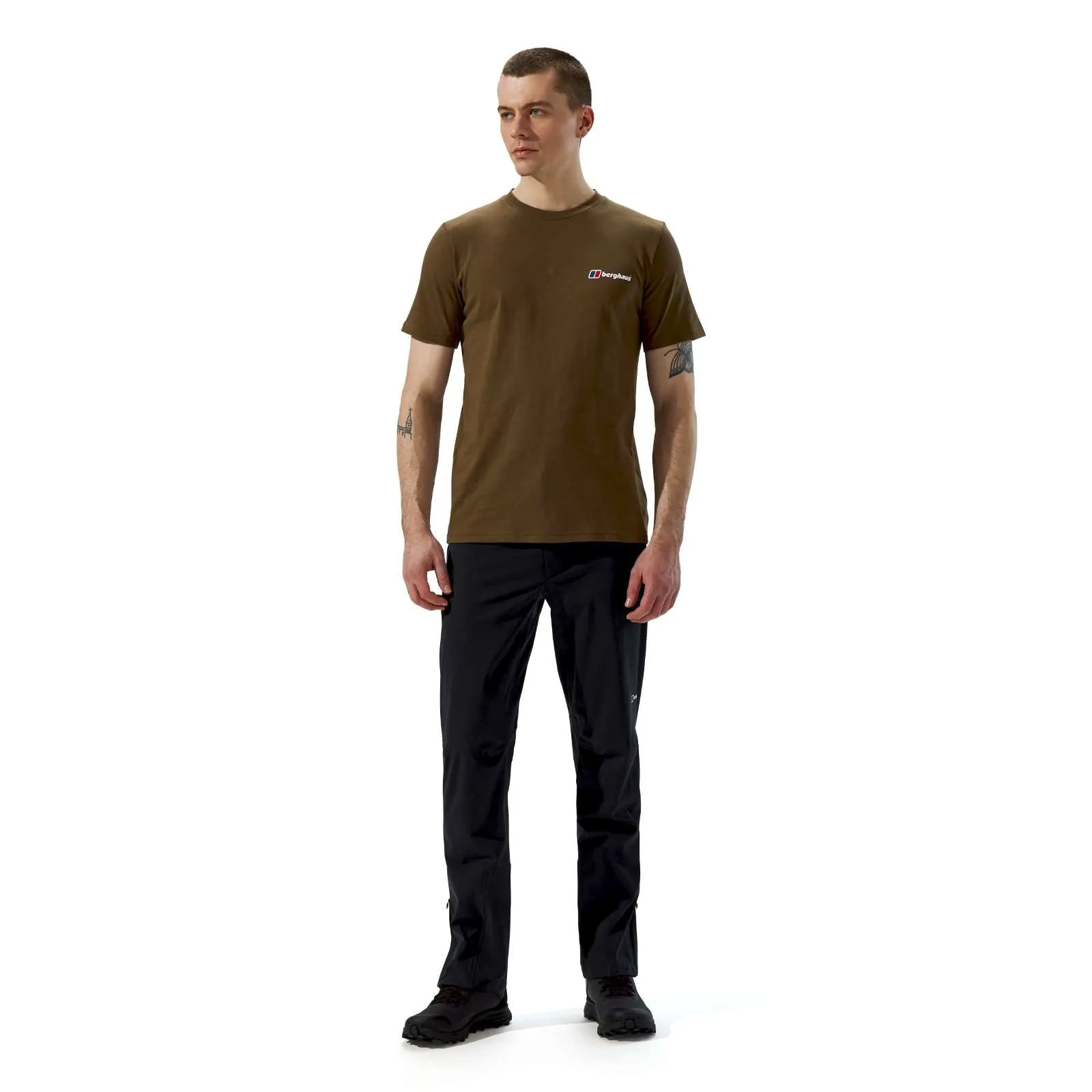 Berghaus Mens Organic Front & Back Logo Cotton T-Shirt