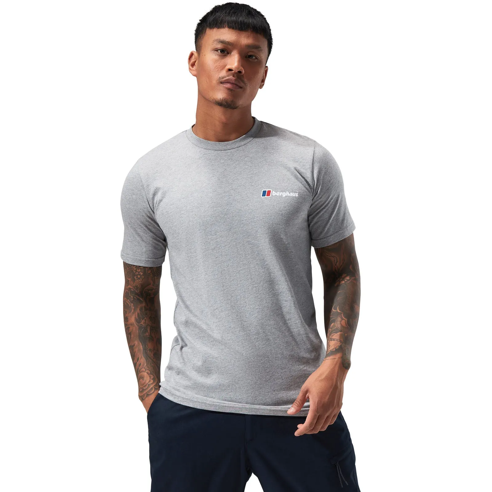 Berghaus Mens Organic Front & Back Logo Cotton T-Shirt