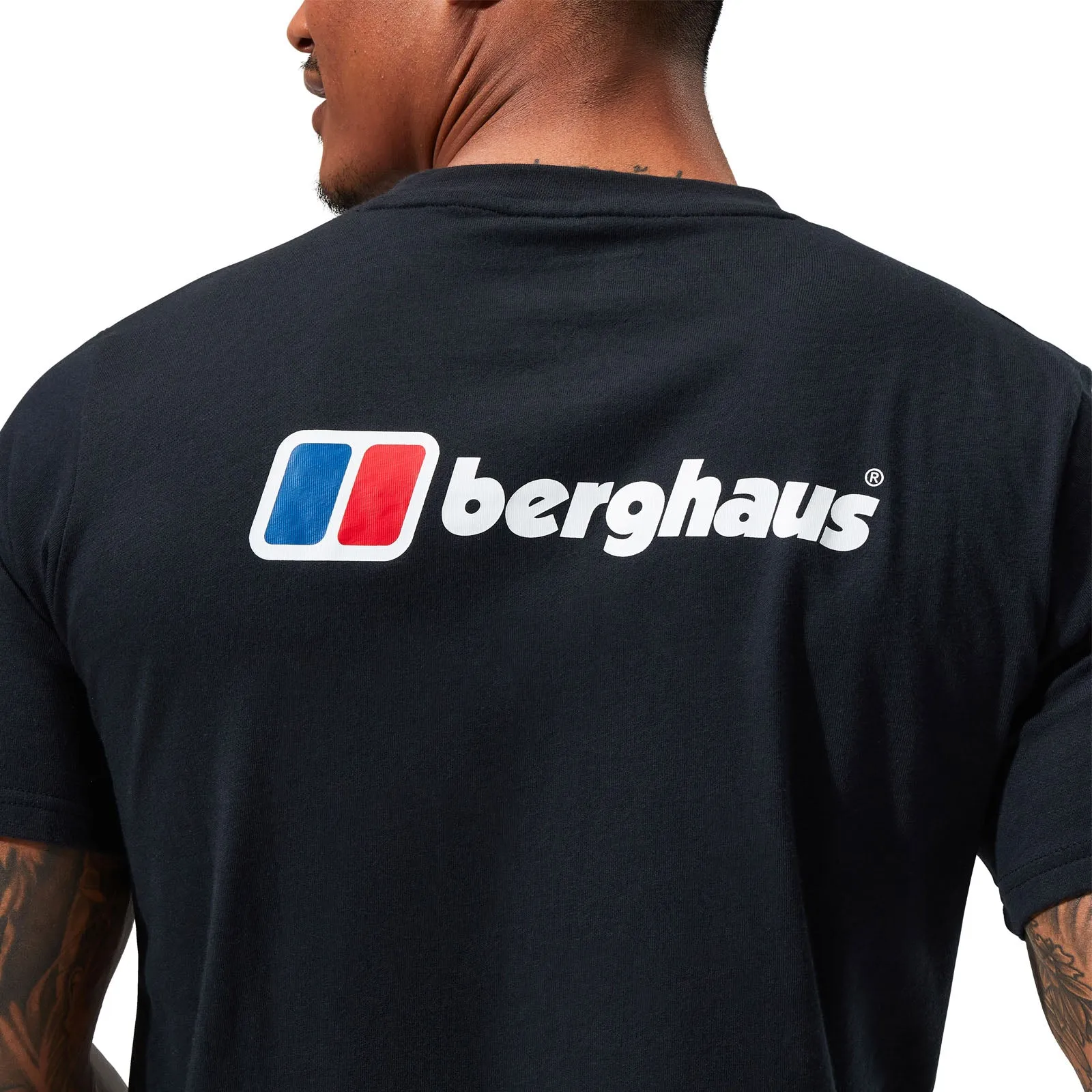 Berghaus Mens Organic Front & Back Logo Cotton T-Shirt