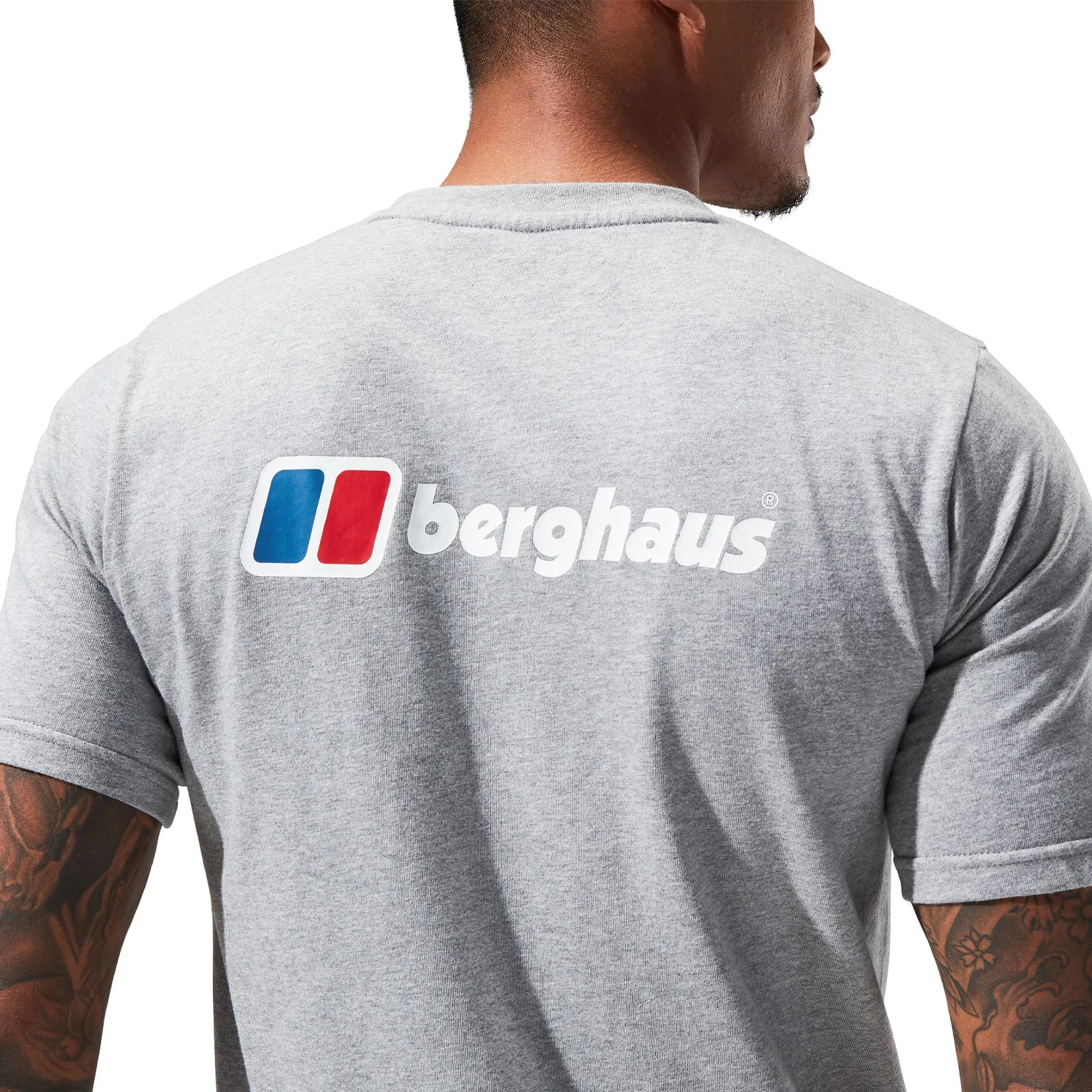 Berghaus Mens Organic Front & Back Logo Cotton T-Shirt