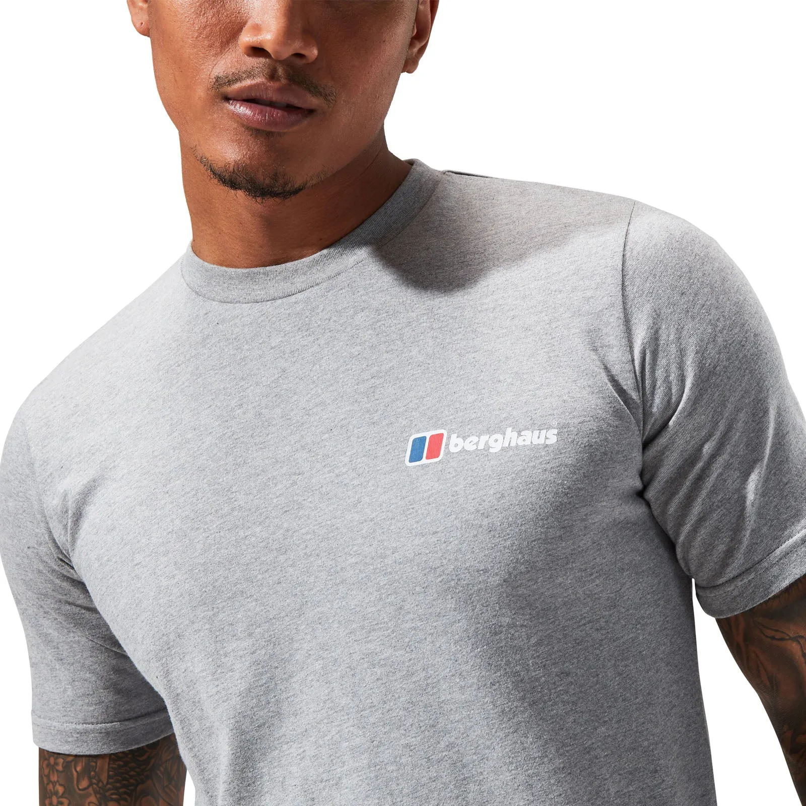 Berghaus Mens Organic Front & Back Logo Cotton T-Shirt