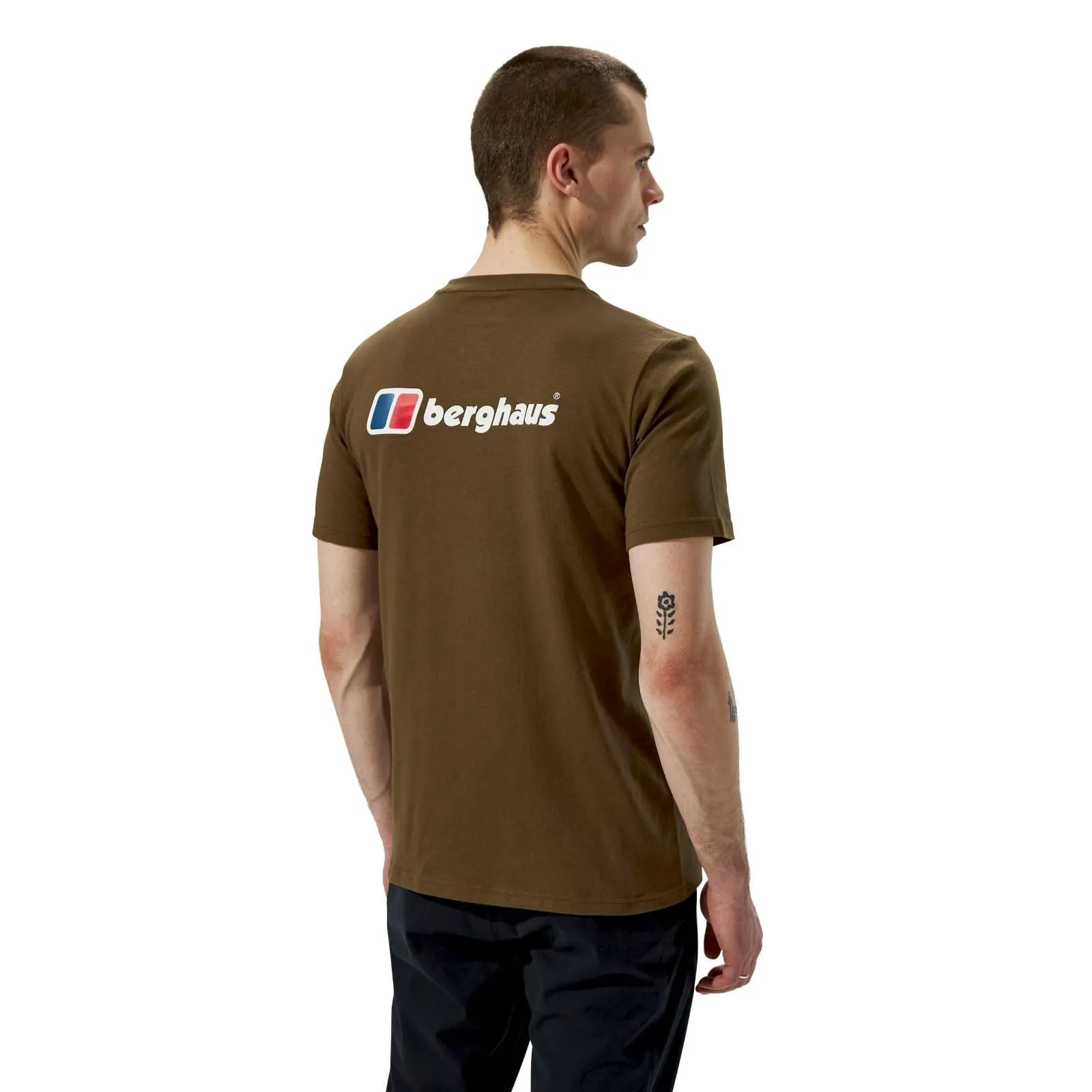 Berghaus Mens Organic Front & Back Logo Cotton T-Shirt