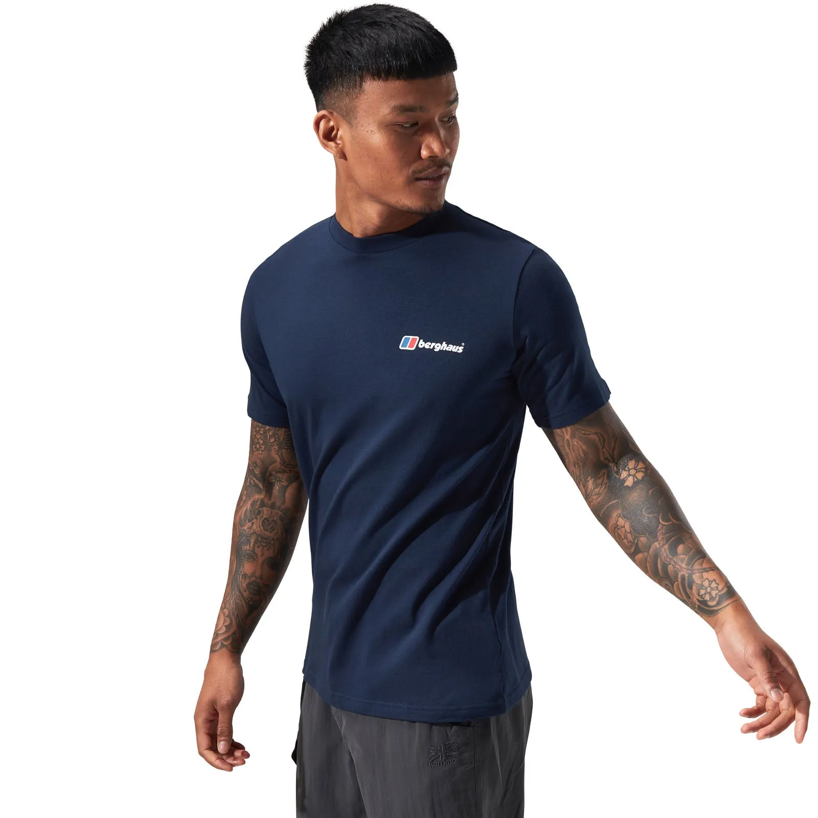 Berghaus Mens Organic Front & Back Logo Cotton T-Shirt