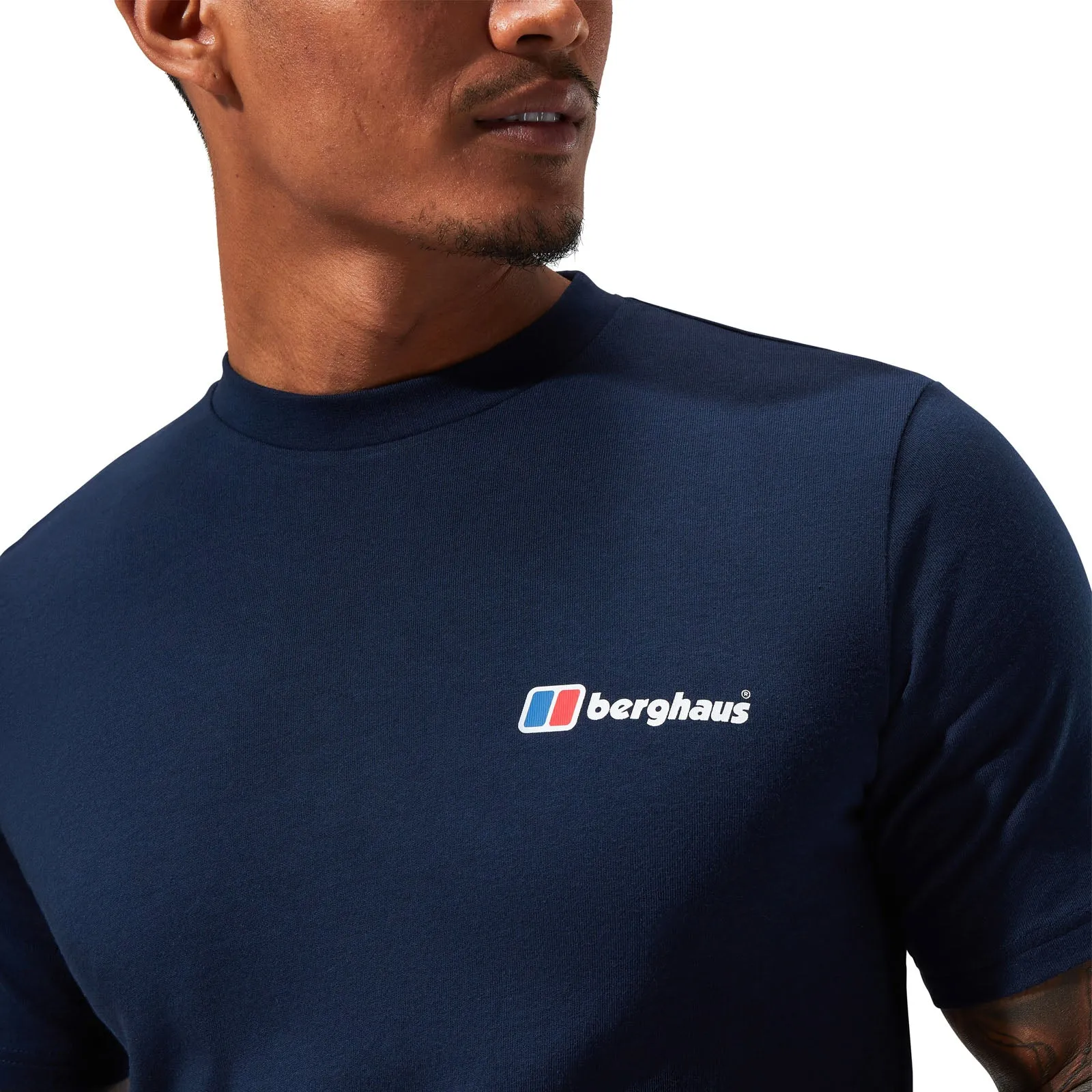 Berghaus Mens Organic Front & Back Logo Cotton T-Shirt