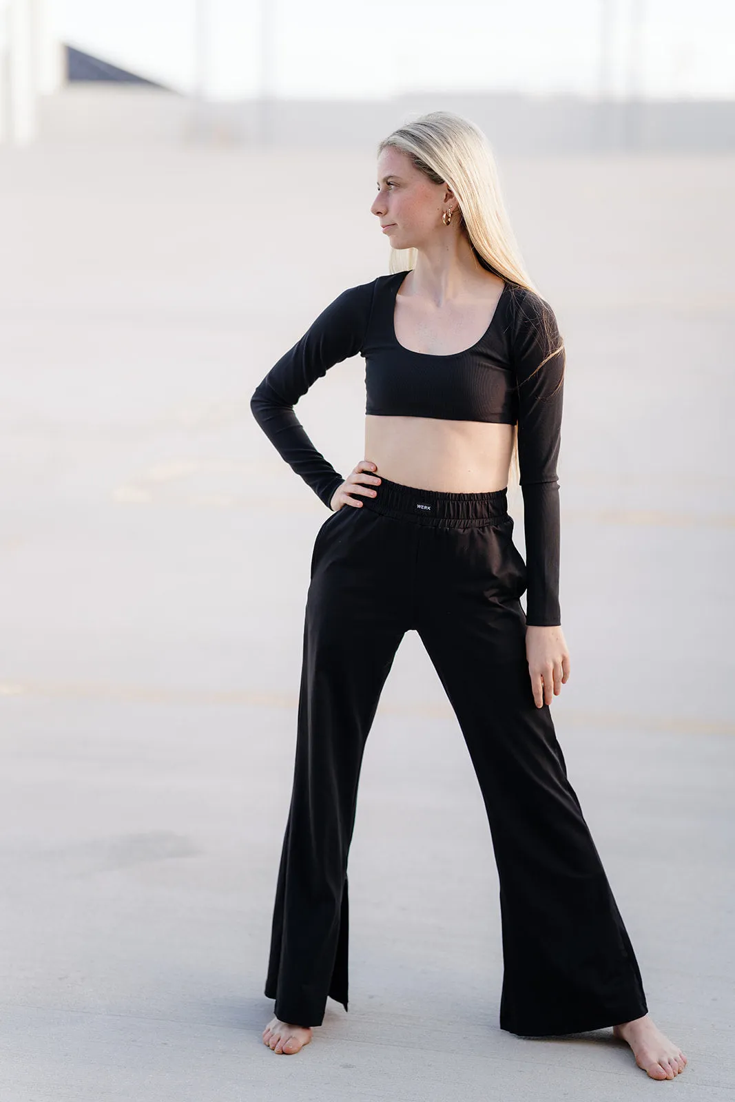 Black Track Pant