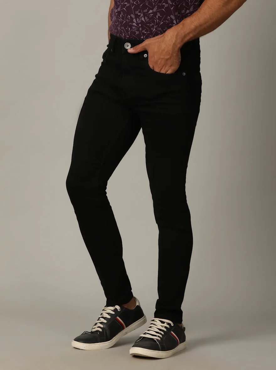 Black Washed Slim Fit Jeans | Greenfibre