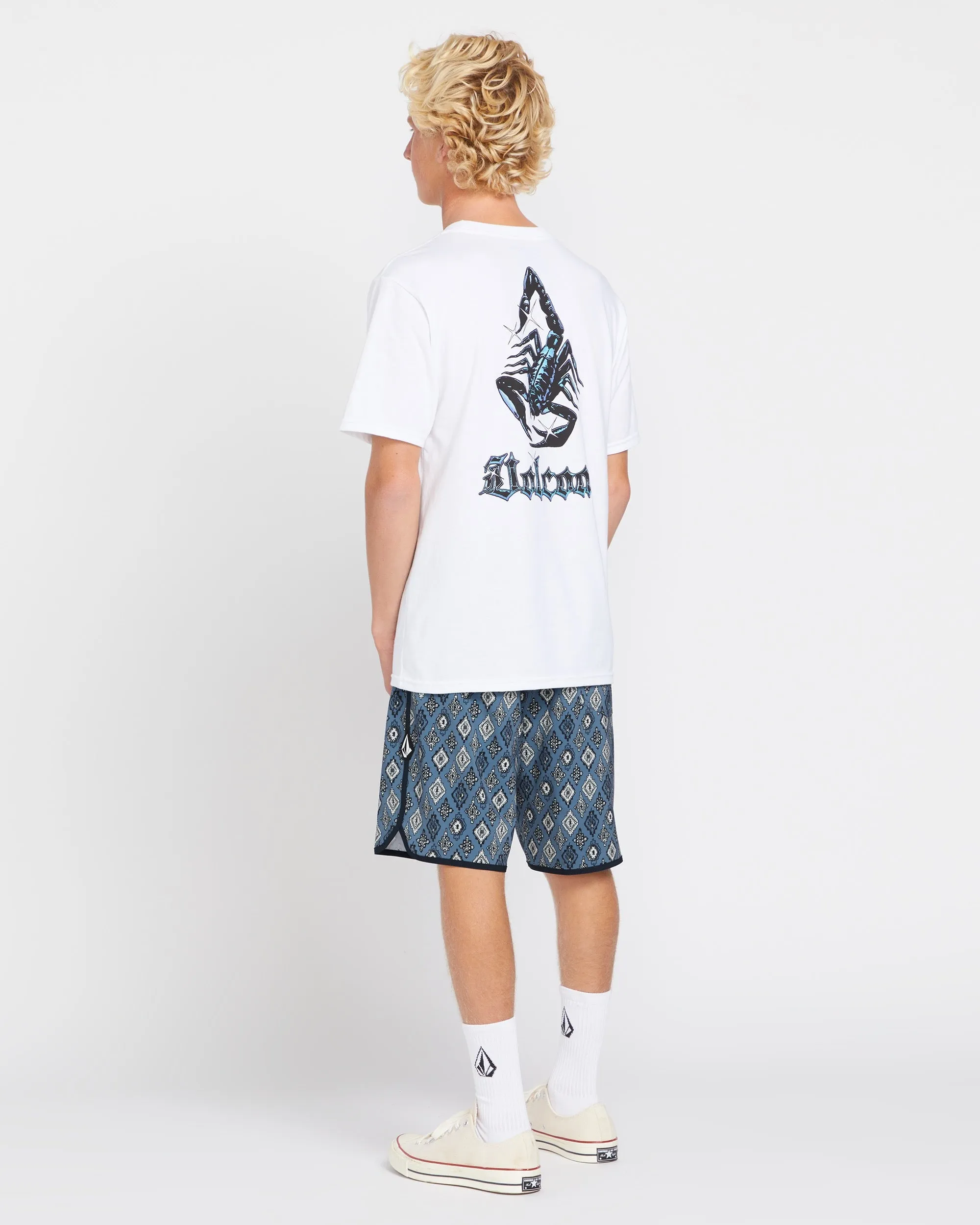 Blazing Venom Short Sleeve Tee - White