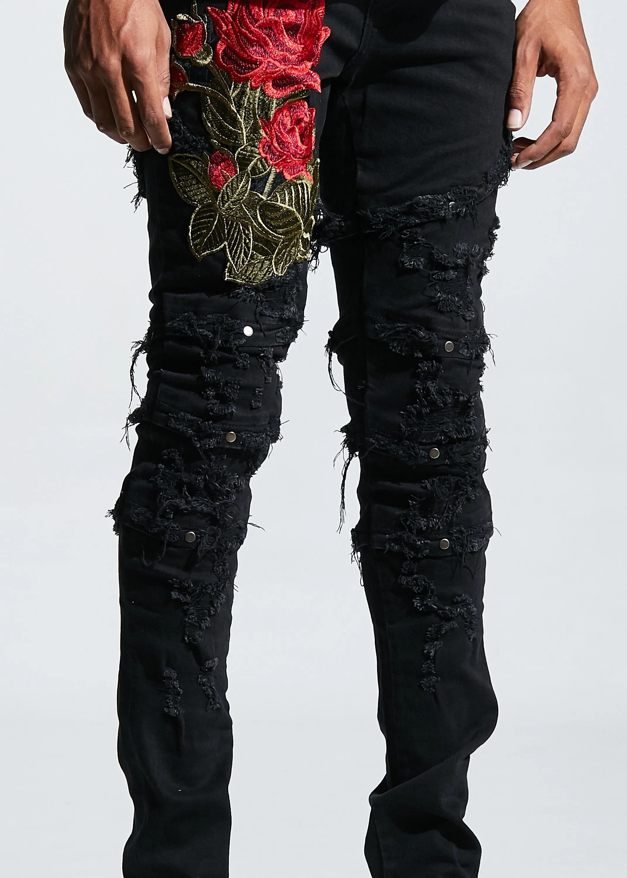 Capone Denim (Black Ripped)