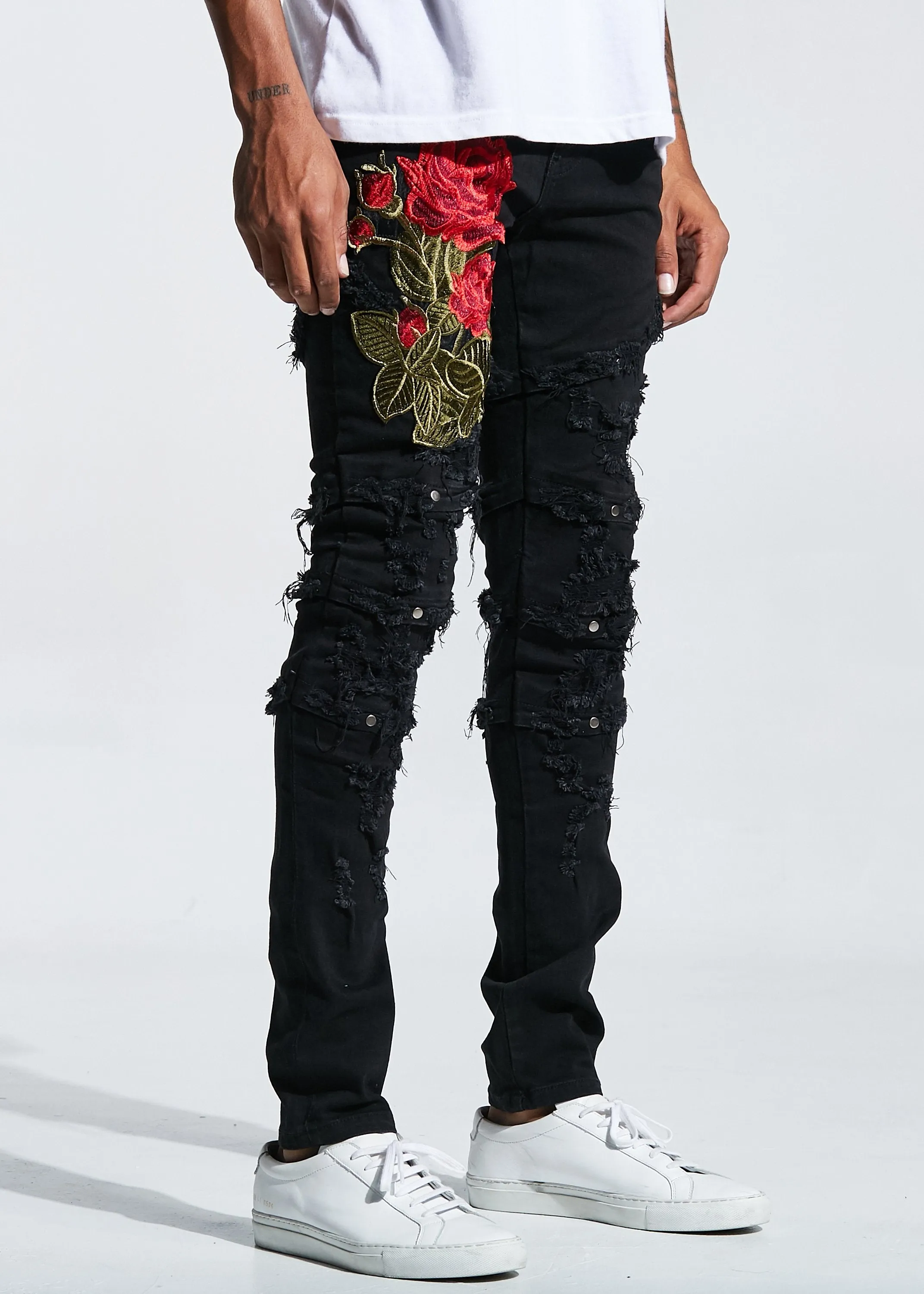 Capone Denim (Black Ripped)