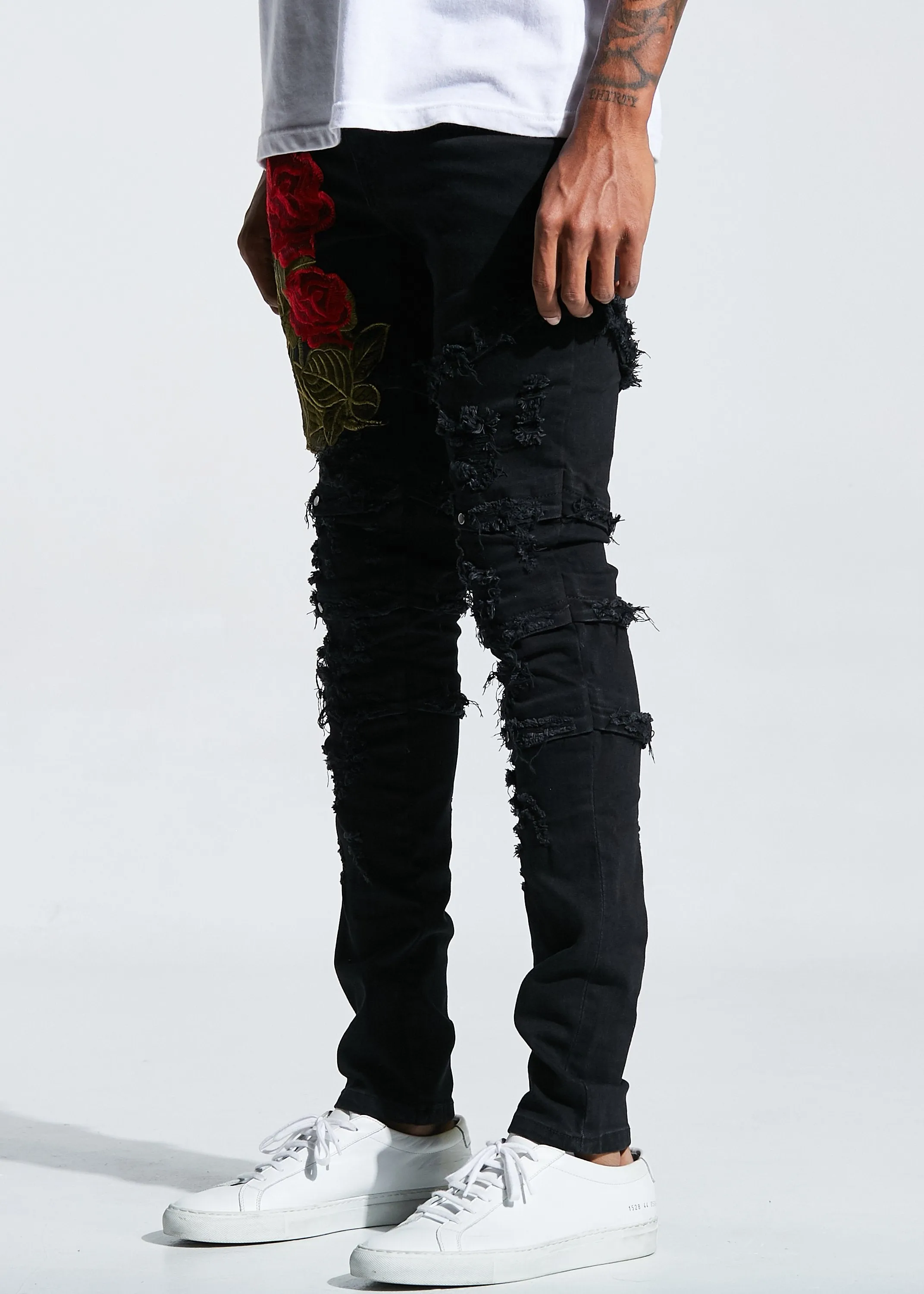 Capone Denim (Black Ripped)