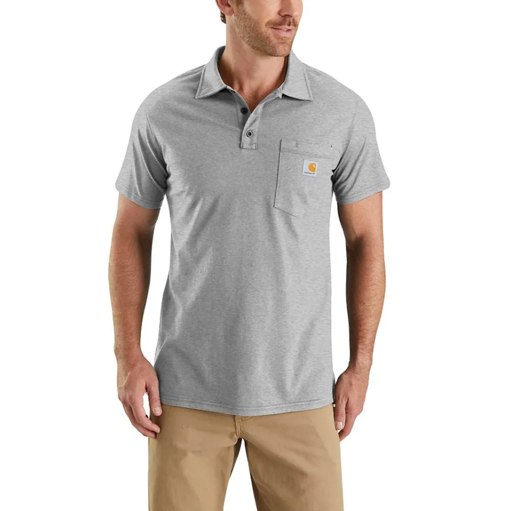 Carhartt 103569 Force Relaxed Fit Midweight Short Sleeve Pocket Polo