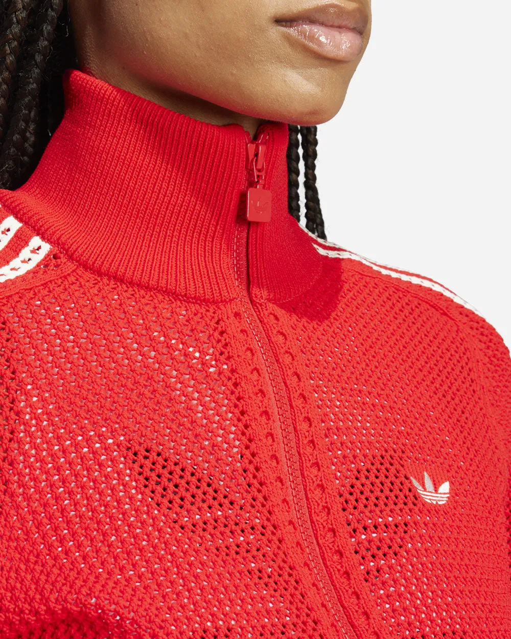 Crochet Track Top Better Scarlet