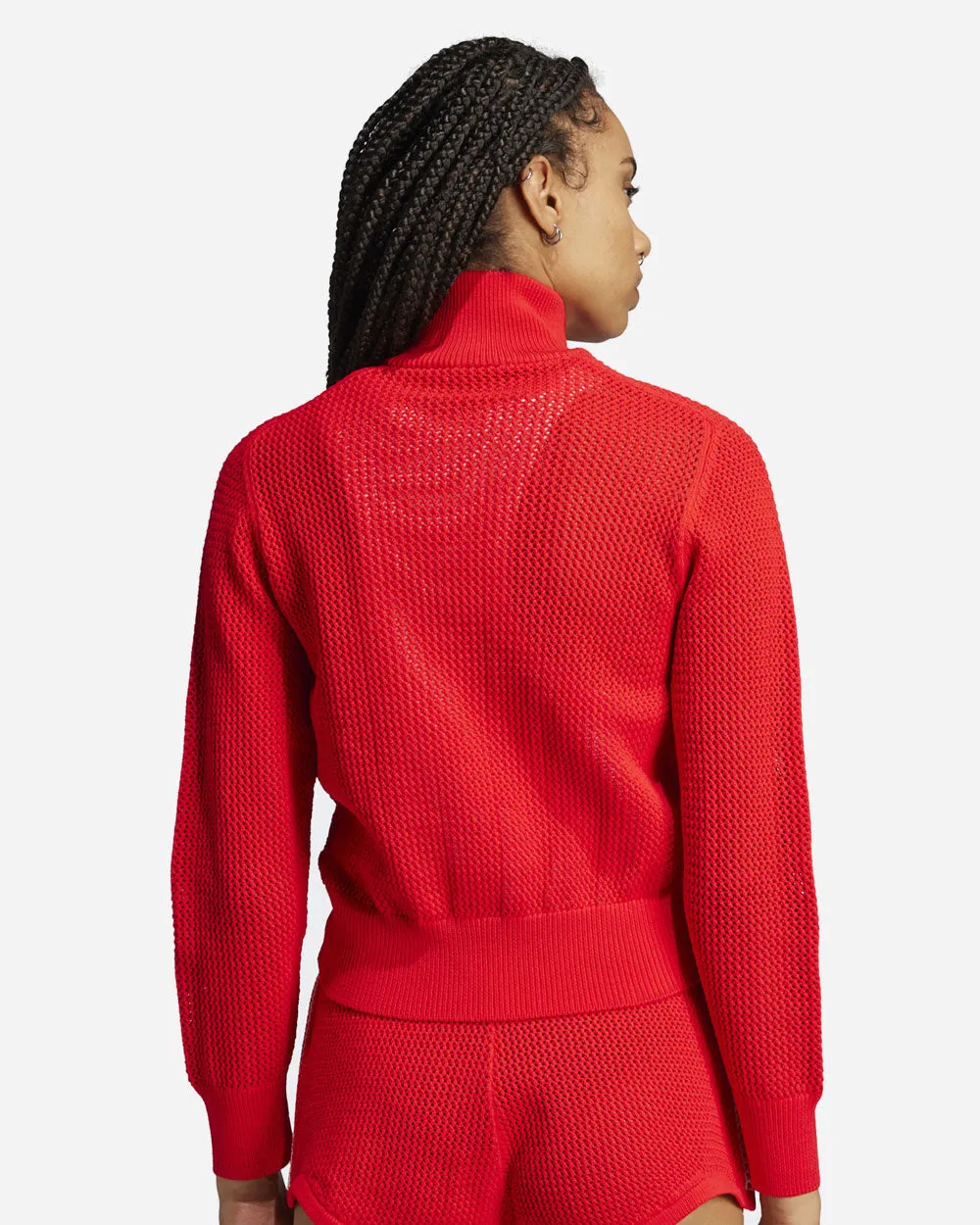 Crochet Track Top Better Scarlet