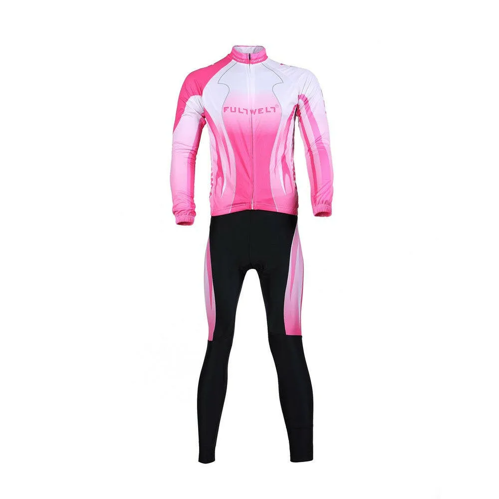 Cycling Clothing Set Sportswear Bicycle Bike Outdoor Long sleeve Jersey   Long Pants Breathable for Women