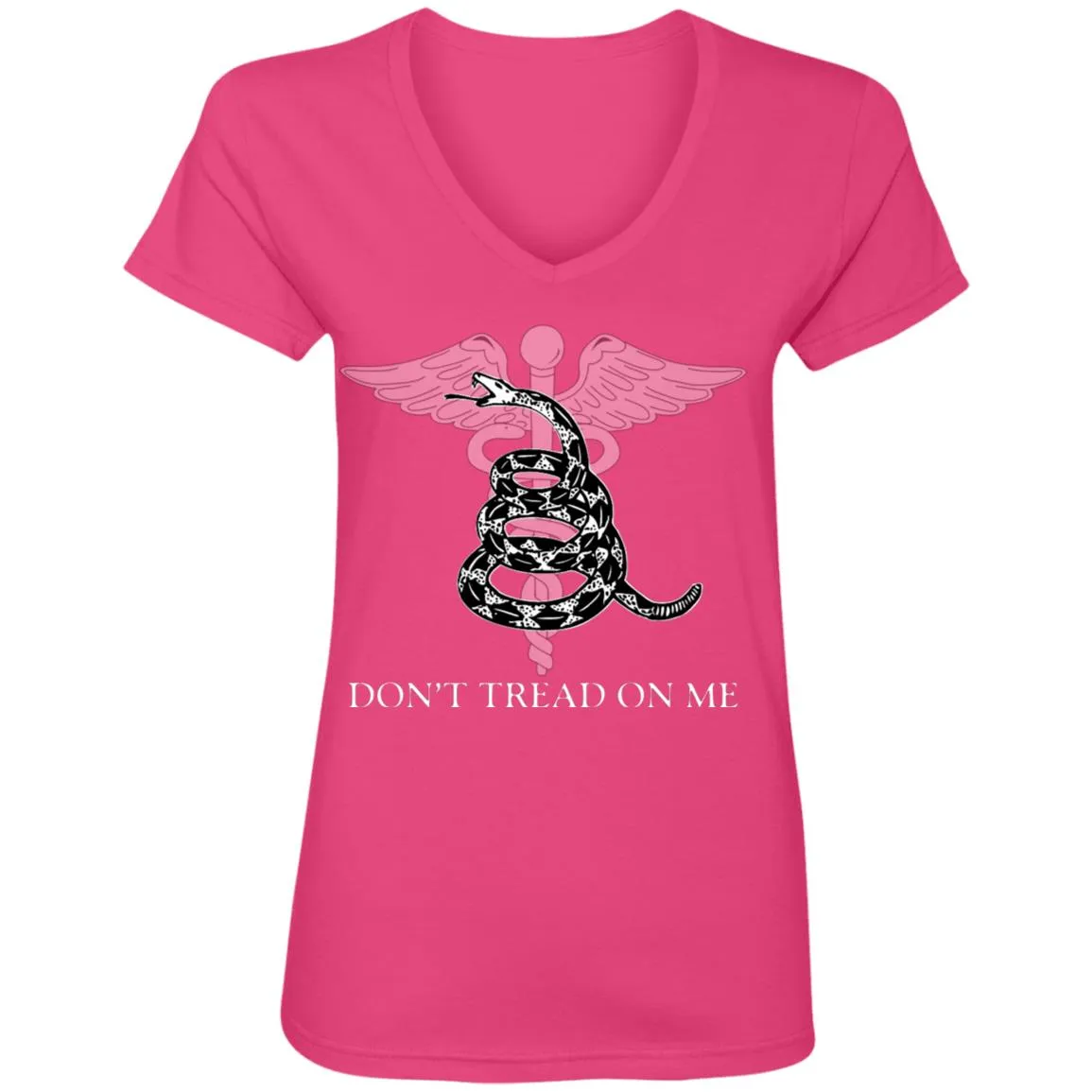 Don't Tread on Me Ladies' V-Neck T-Shirt