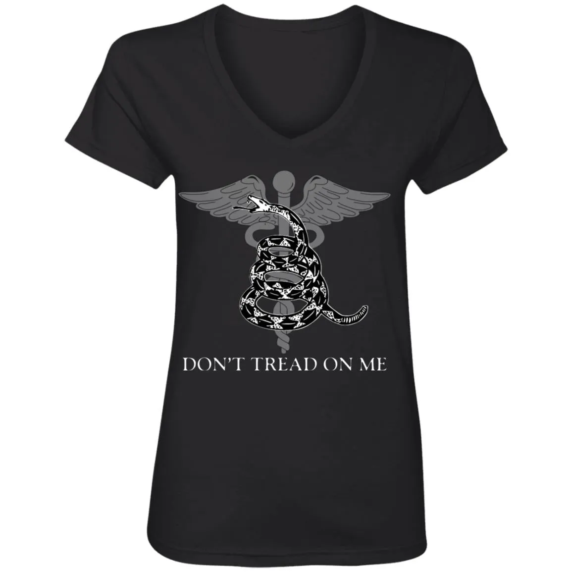 Don't Tread on Me Ladies' V-Neck T-Shirt