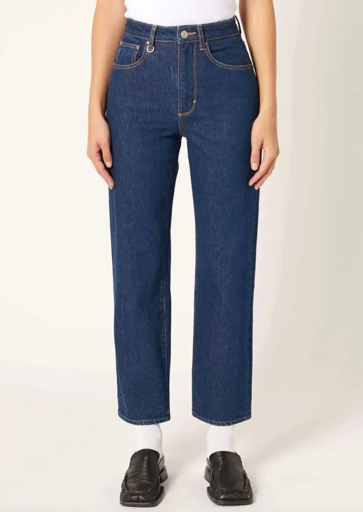 Edie Cropped Straight Rinse