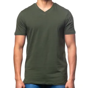 Essential V Neck T-Shirt - Olive