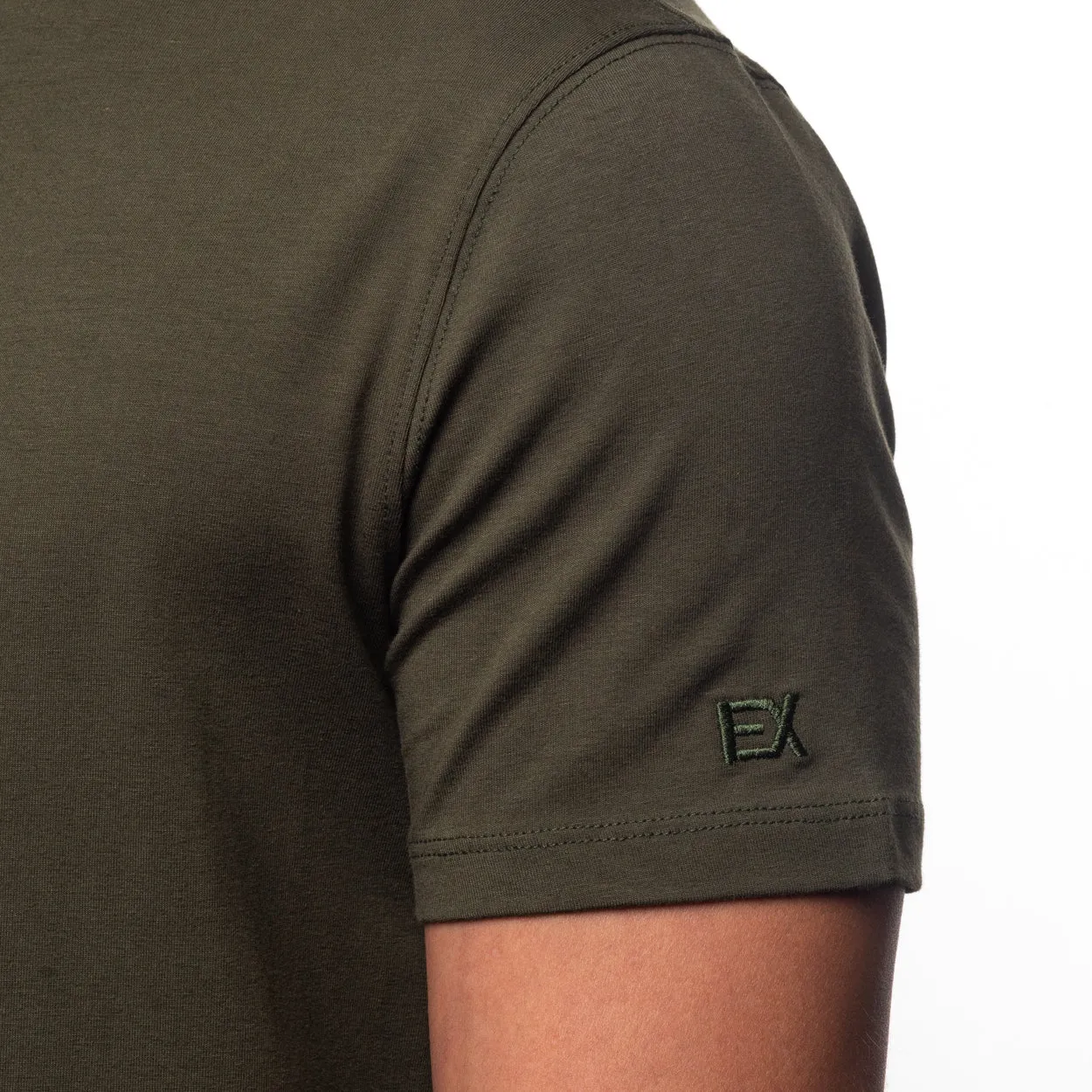 Essential V Neck T-Shirt - Olive