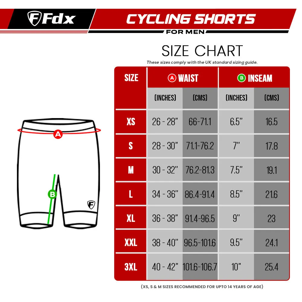 Fdx Ridest Blue Men's & Boy's Summer Cycling Shorts