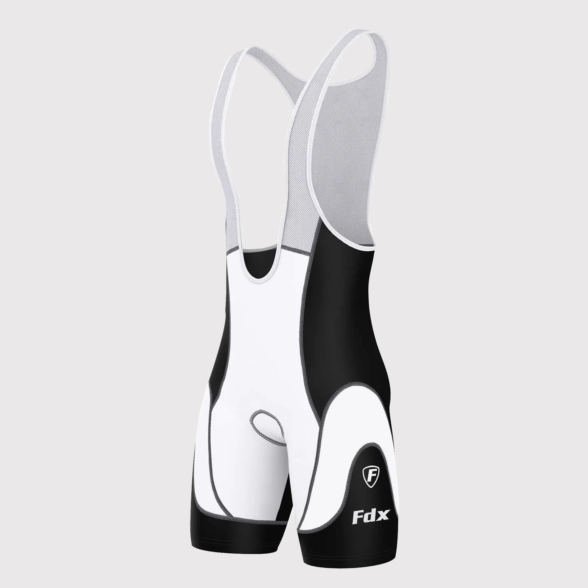 Fdx Windrift White Men's & Boy's Padded Summer Cycling Bib Shorts