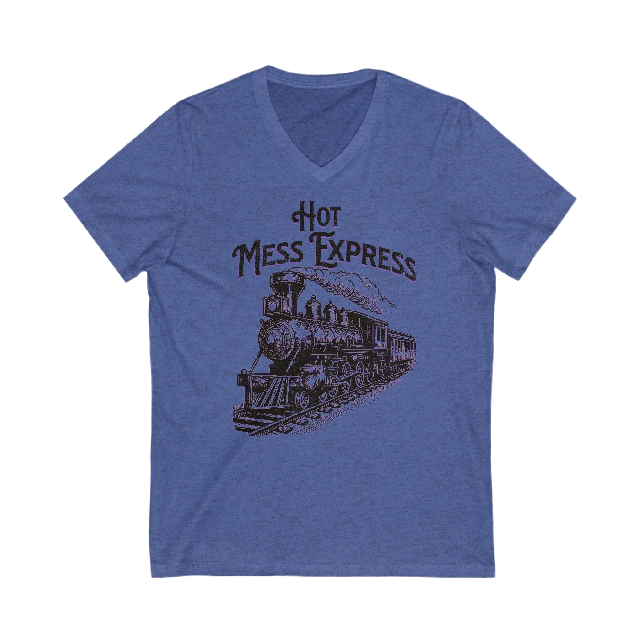 Hot Mess Express Unisex Jersey Short Sleeve V-Neck Tee