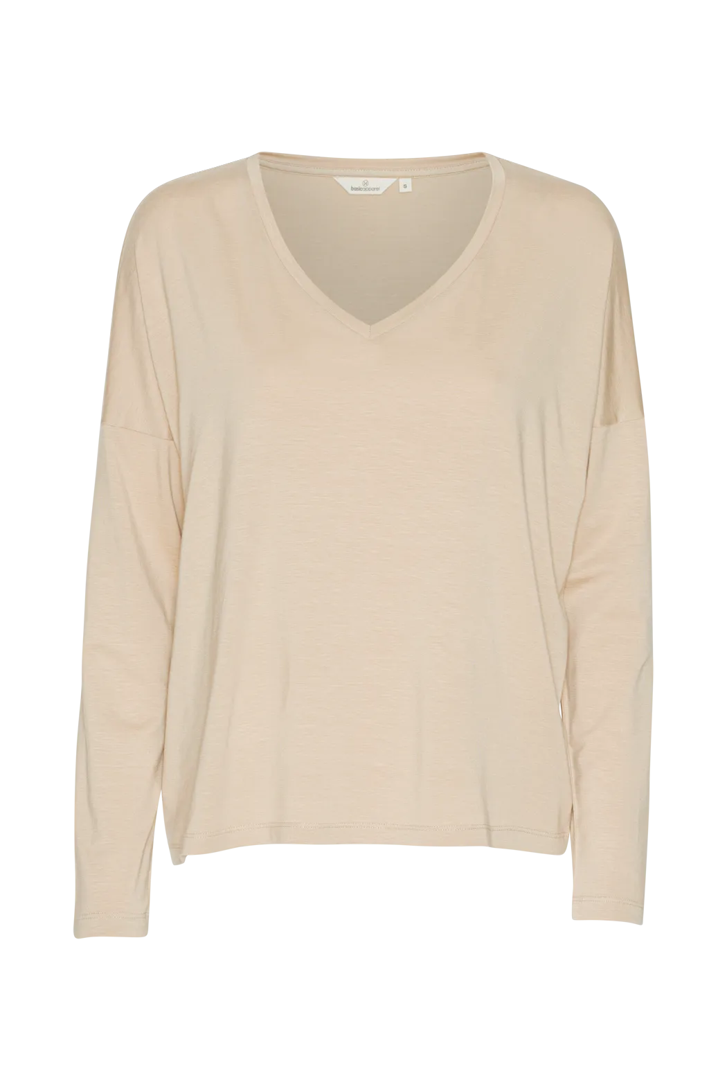 Joline LS V-neck - Sesame