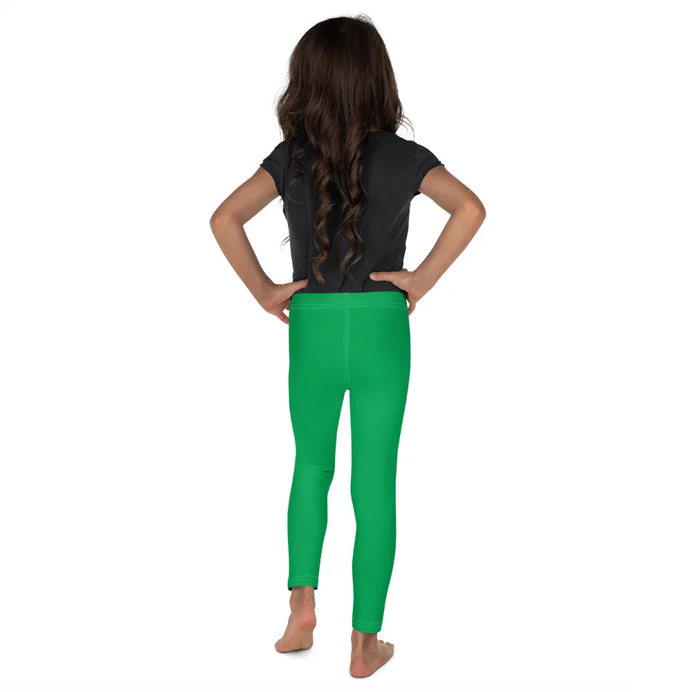 Kids' Girls Yoga Pants Workout Leggings Jiu-Jitsu 009 - Jade