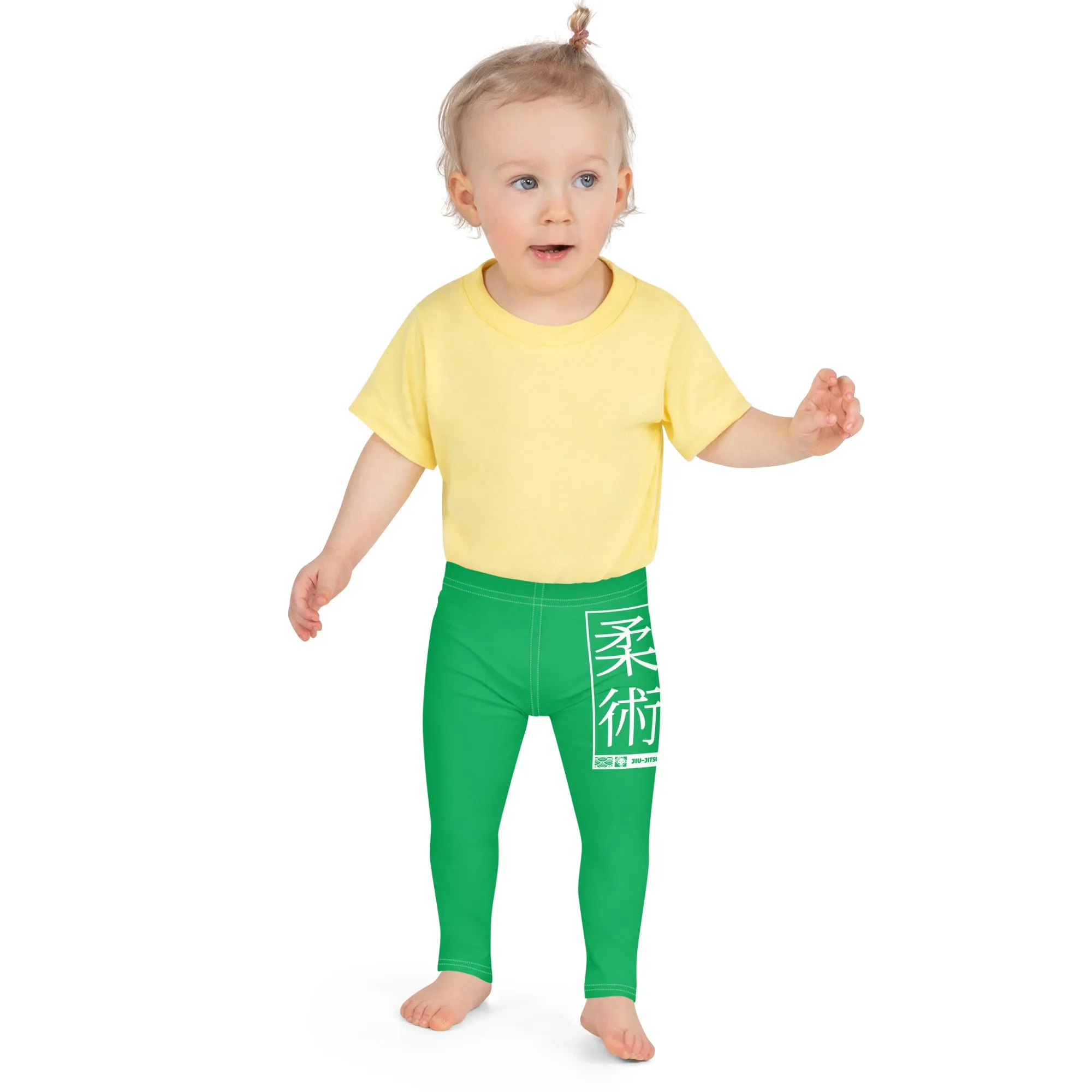 Kids' Girls Yoga Pants Workout Leggings Jiu-Jitsu 009 - Jade