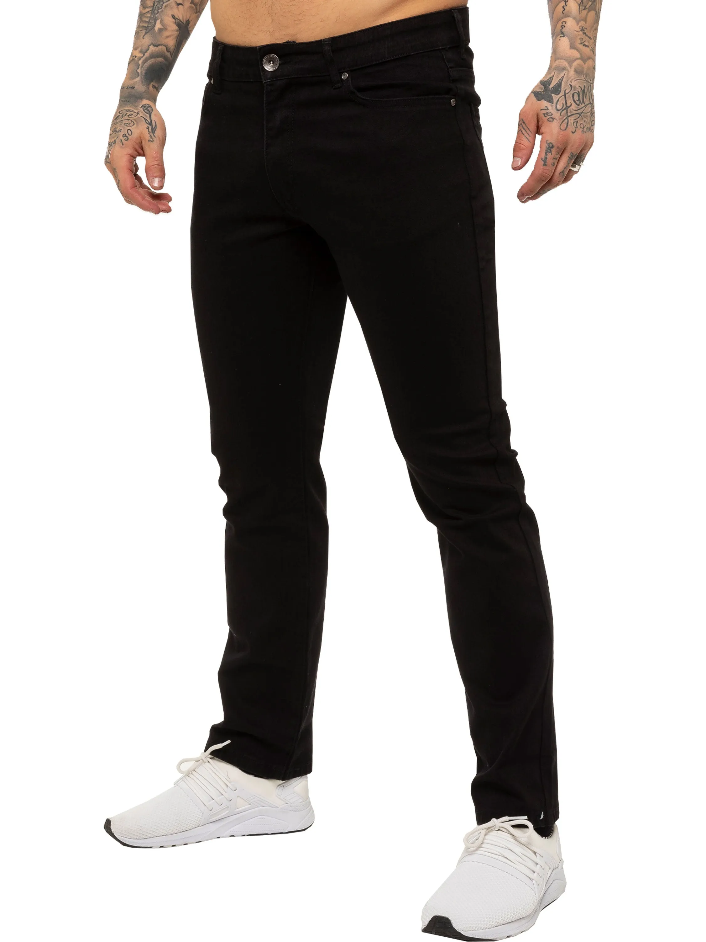 Kruze | Mens Straight Leg Stretch Jeans