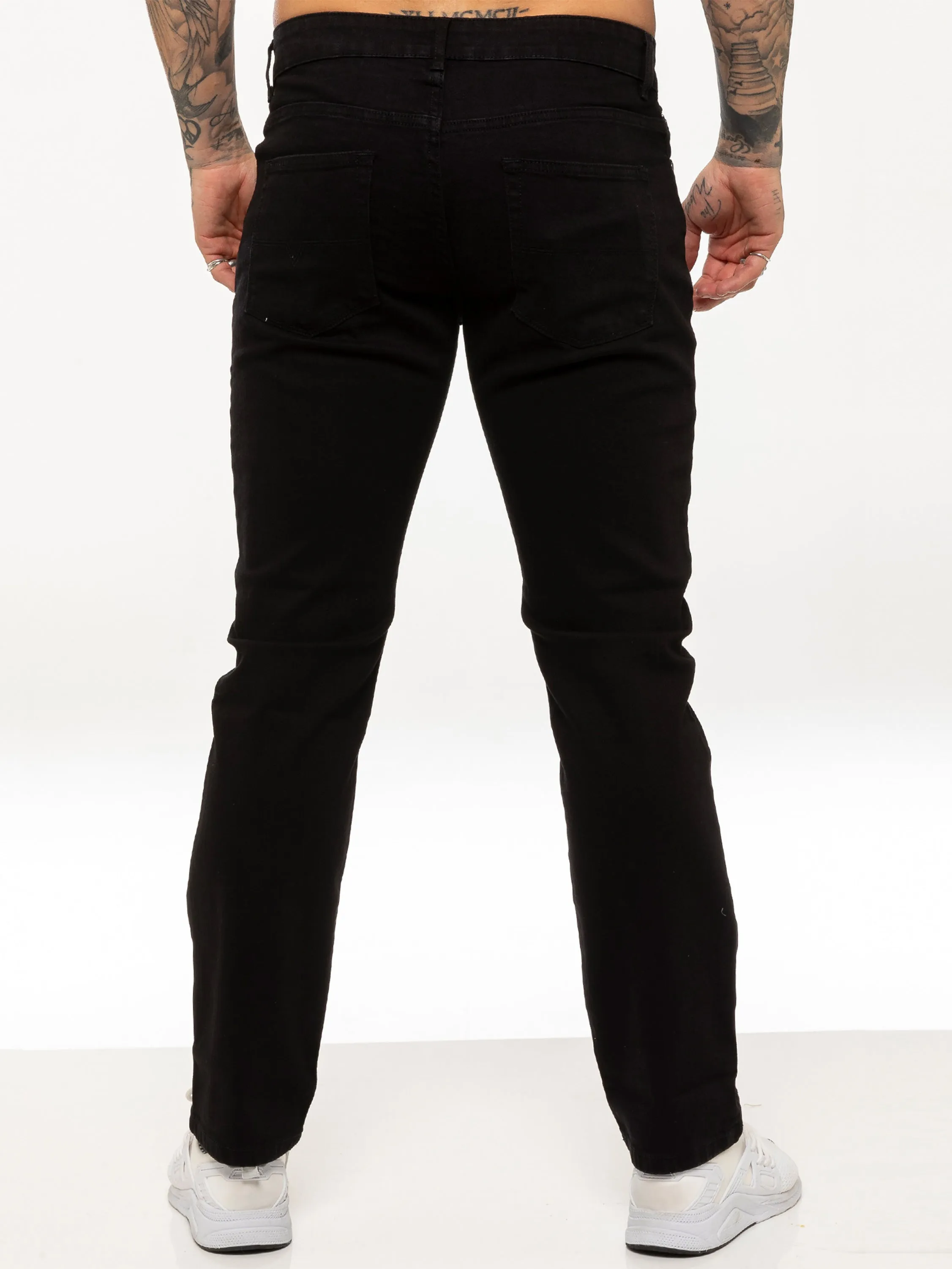 Kruze | Mens Straight Leg Stretch Jeans