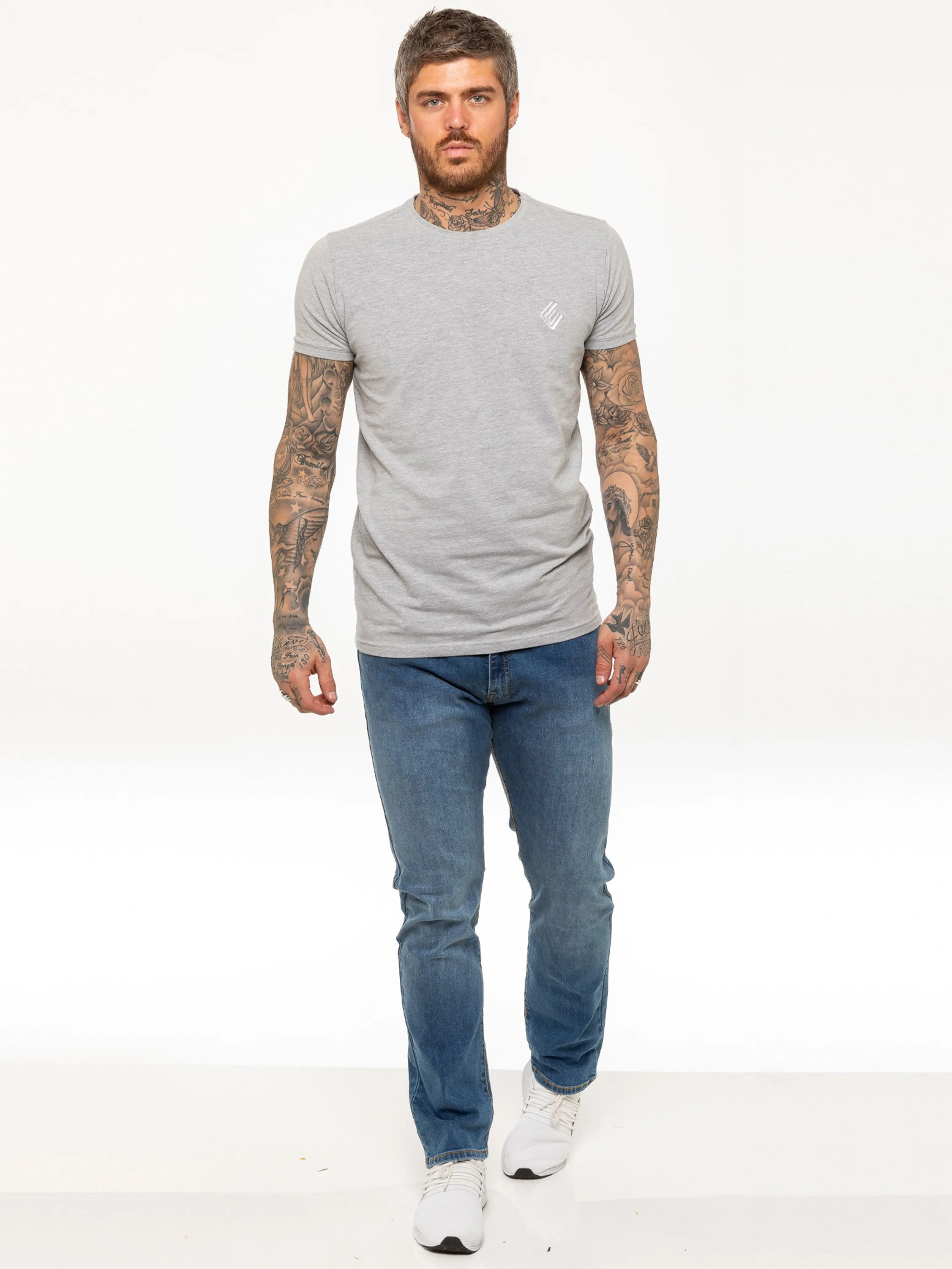 Kruze | Mens Straight Leg Stretch Jeans