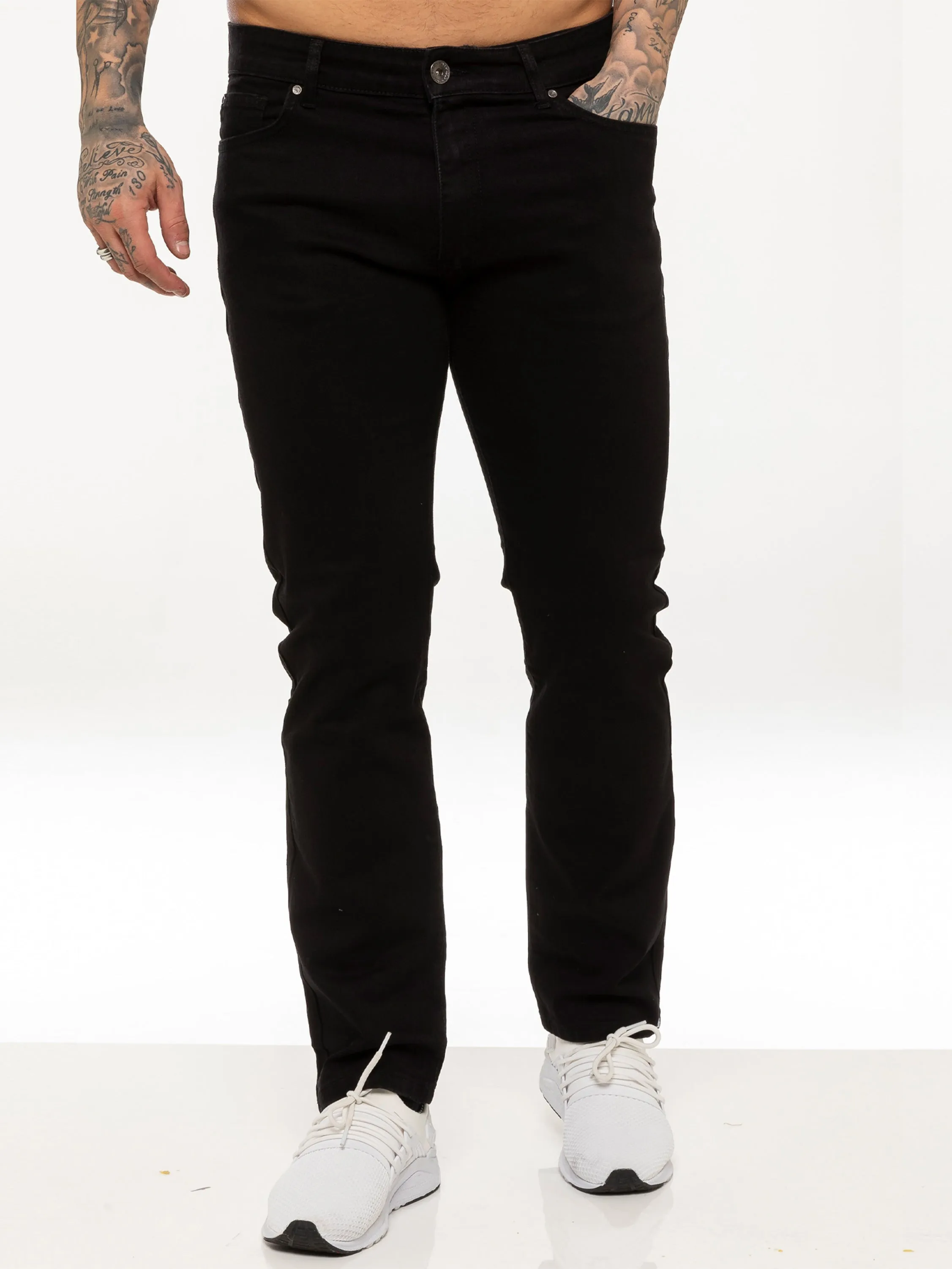 Kruze | Mens Straight Leg Stretch Jeans