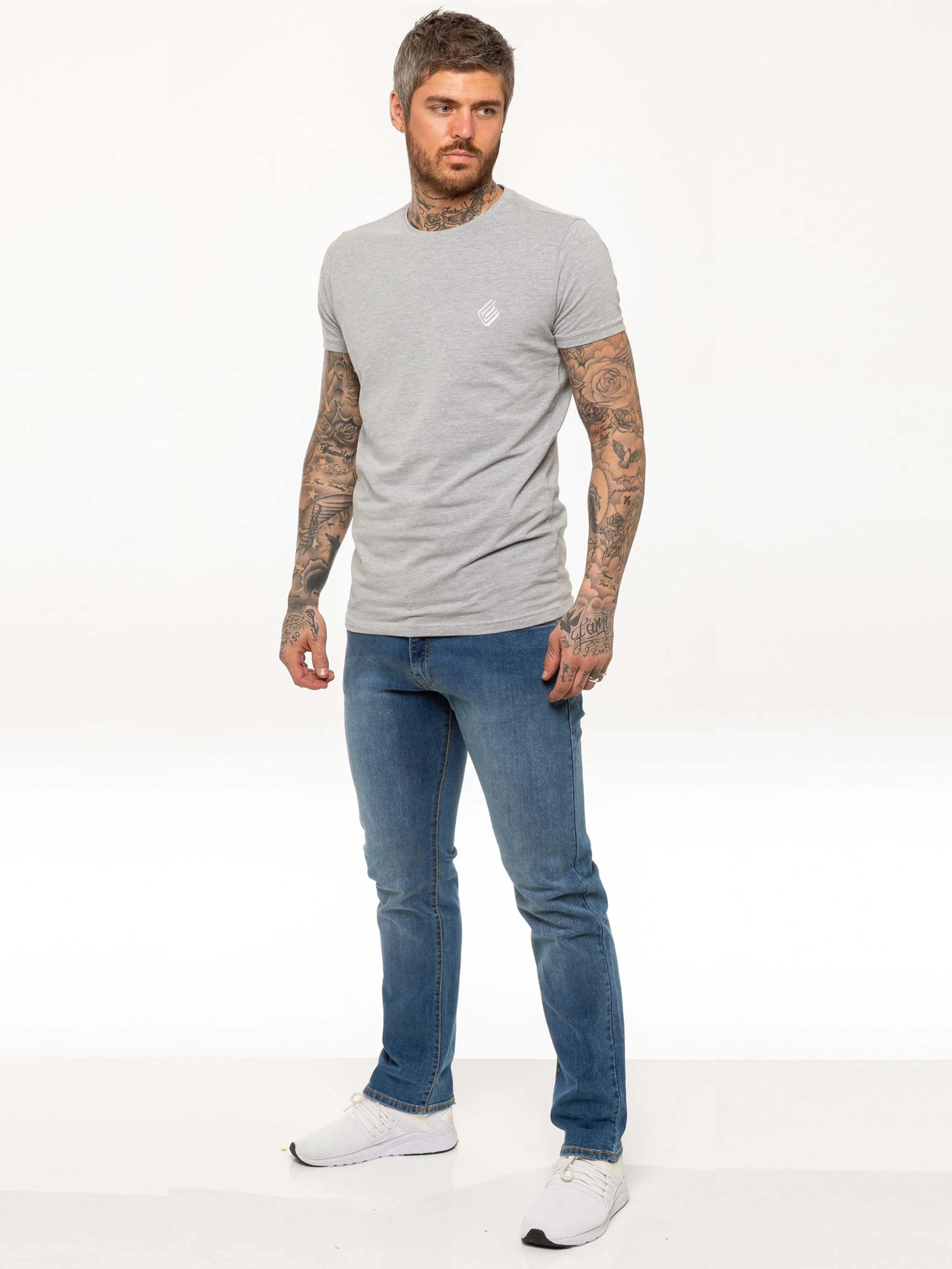 Kruze | Mens Straight Leg Stretch Jeans