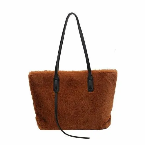 Large-capacity Fashion Plush One-Shoulder Bag