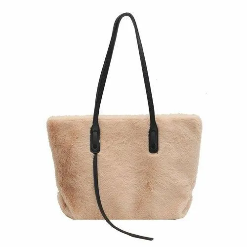 Large-capacity Fashion Plush One-Shoulder Bag