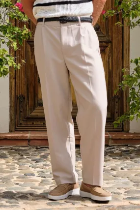 Light Beige Relaxed Fit Trouser