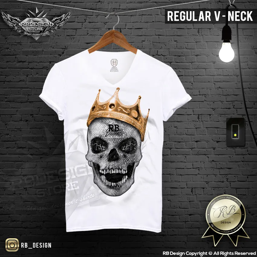 Men's Diamond Skull T-shirt The Last King RB Design Tank Top MD437