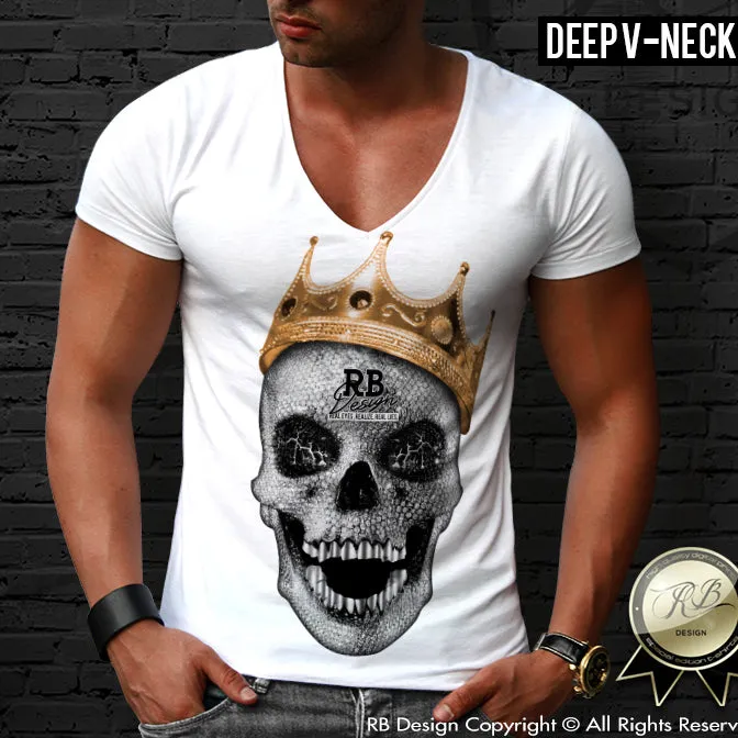 Men's Diamond Skull T-shirt The Last King RB Design Tank Top MD437