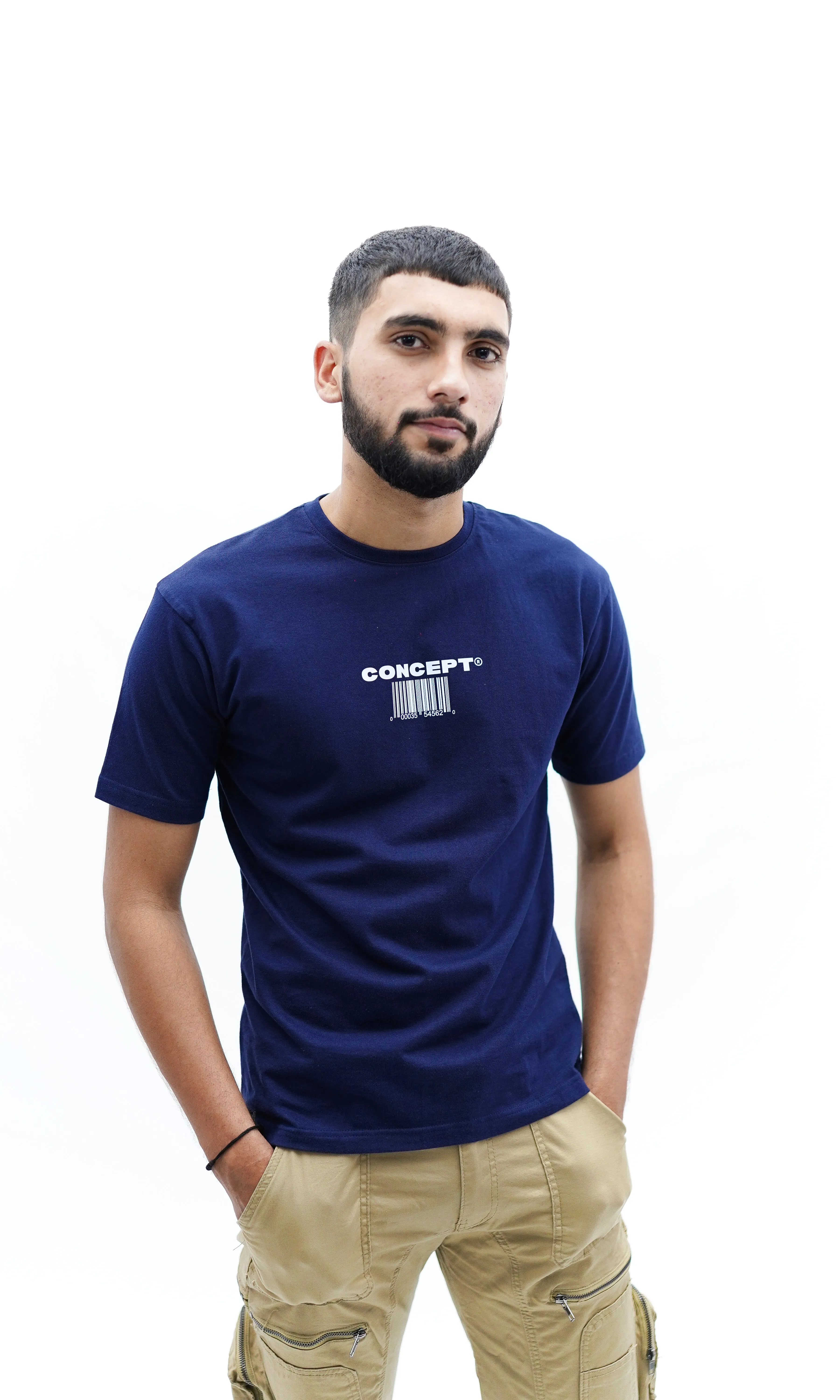 "Concept" Oversized Blue T-Shirt By DemonWear for Him