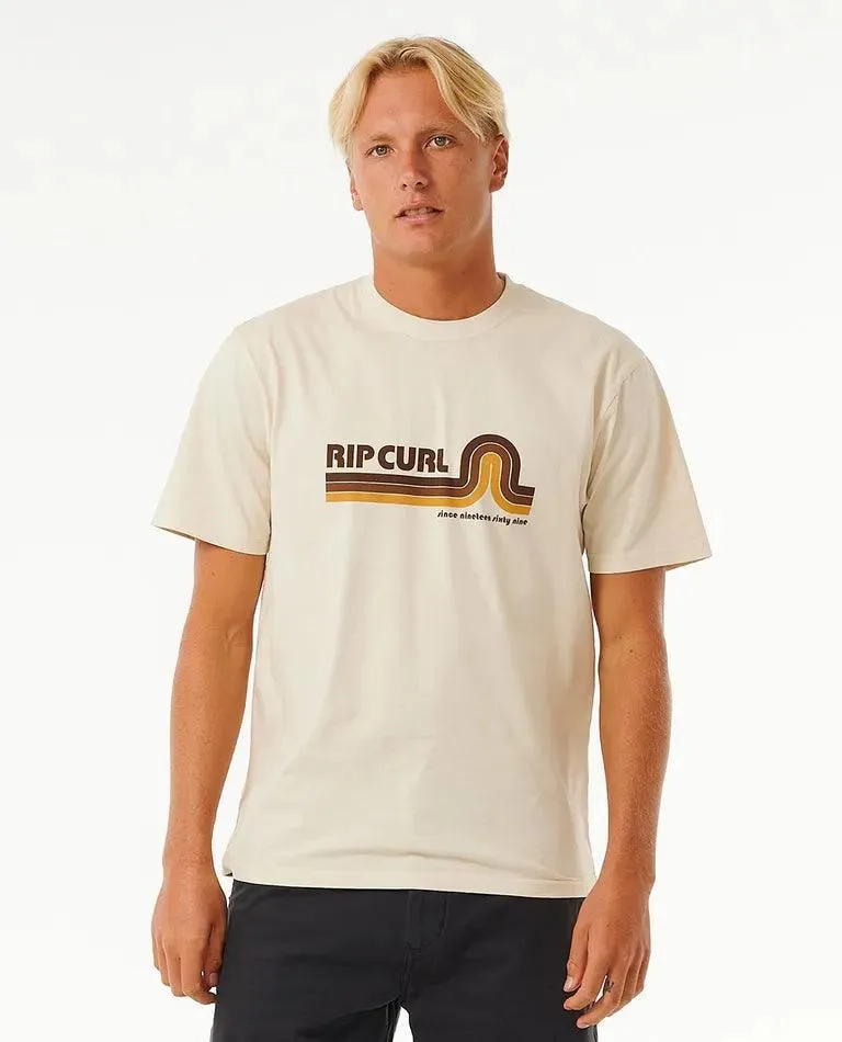 Rip Curl Surf Revival Mumma Mens Tee Vintage White