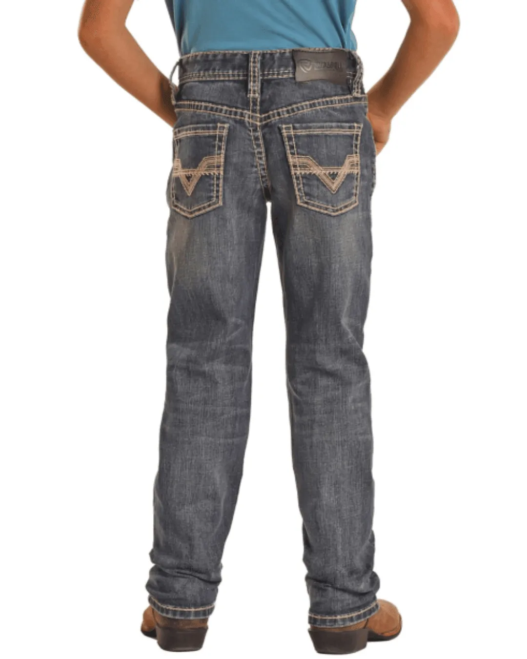 Rock & Roll Cowboy Boy's Slim Fit Straight Jeans BB1RD02489