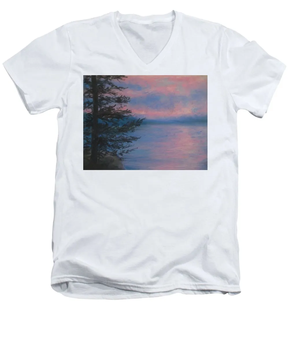 Rosey Sky Light - Men's V-Neck T-Shirt