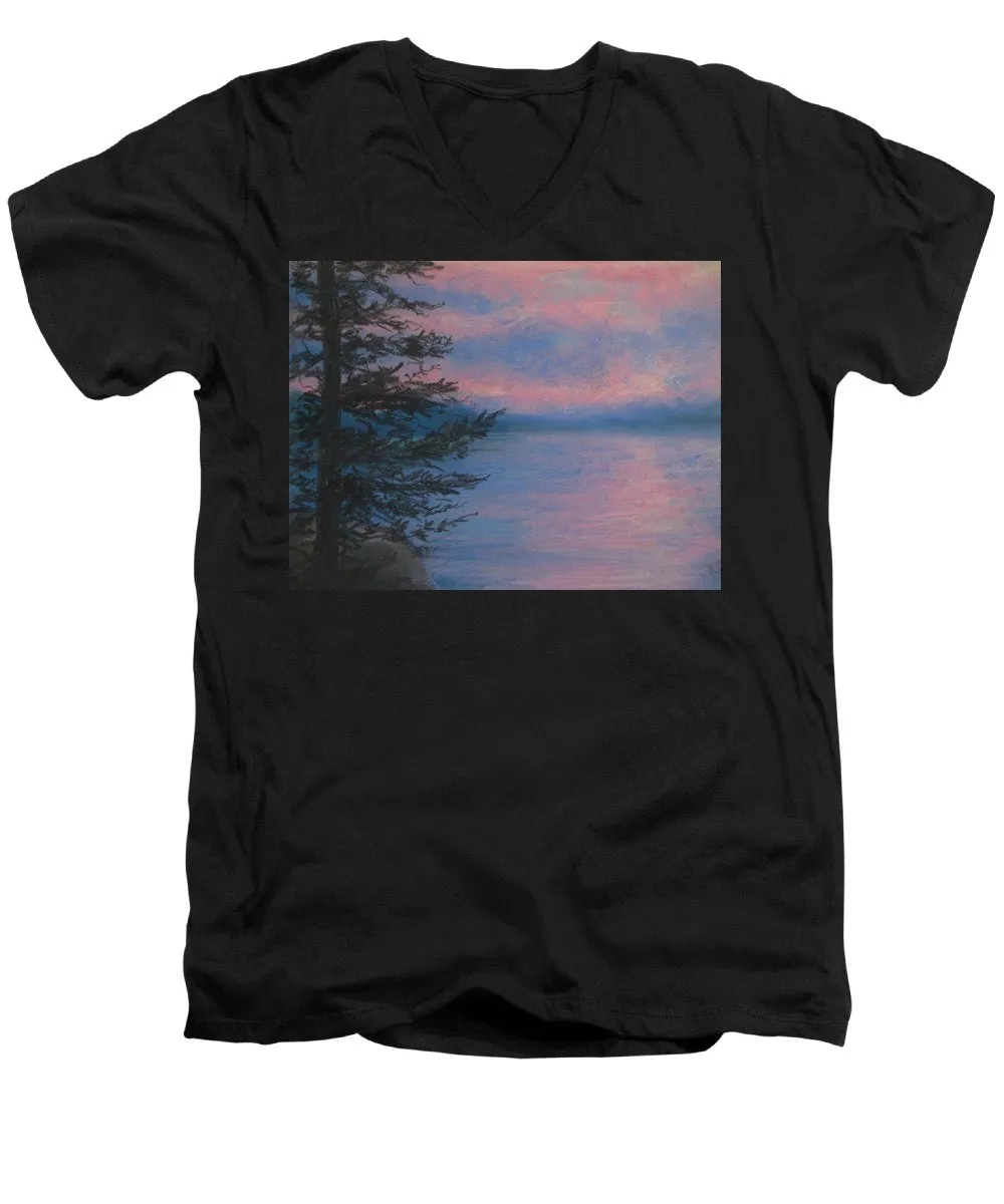 Rosey Sky Light - Men's V-Neck T-Shirt